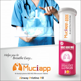 Muciapp 600 Effervescent tablets Pack of 1