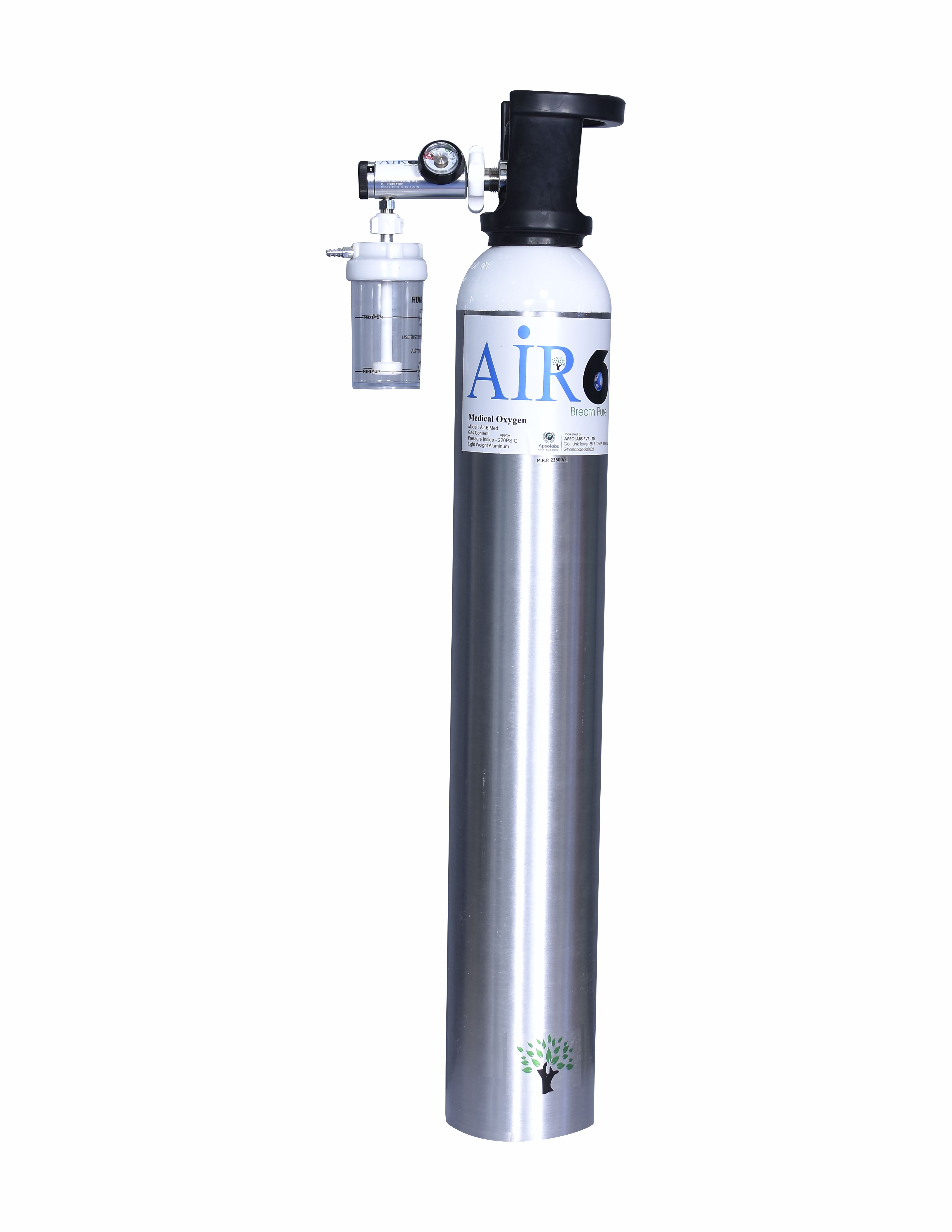 Buy Air6 Med 1500 Ltr Portable Oxygen Cylinder Online in Delhi